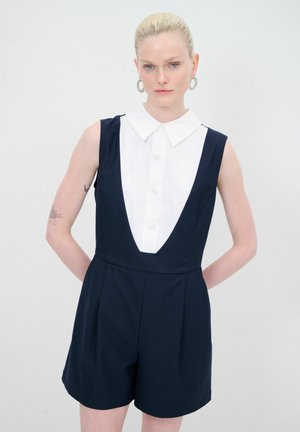 SLEEVELESS MINI WITH GARNI DETAIL - Jumpsuit - dark blue