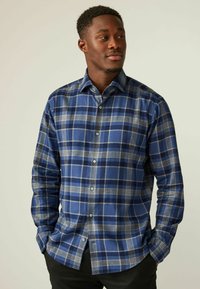 Next REGULAR FIT - Pluus - navy blue grey tartan