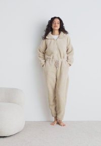 Hunkemöller ONESIE TEDDY ZIP UP - Pyjama - tan