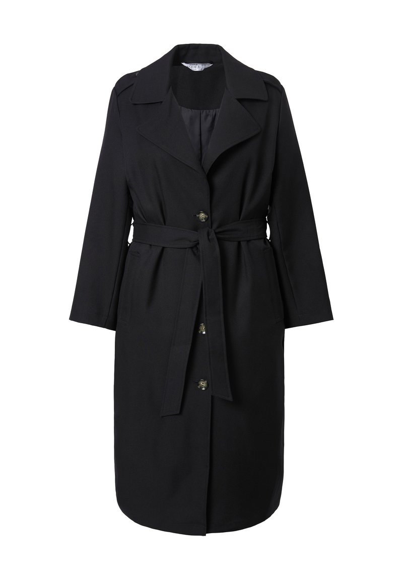 Studio Untold Trenchcoat black/sort