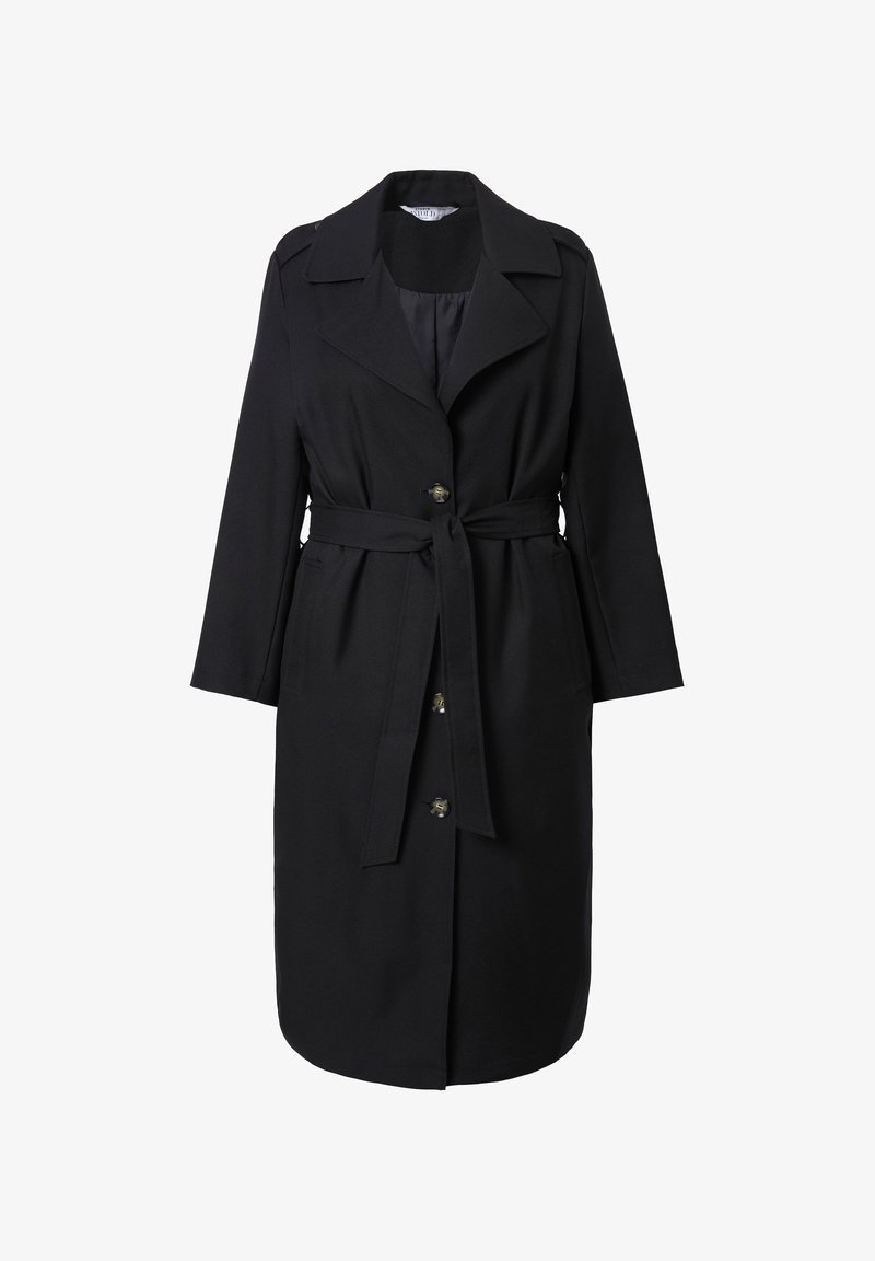 Studio Untold Trenchcoat black/sort