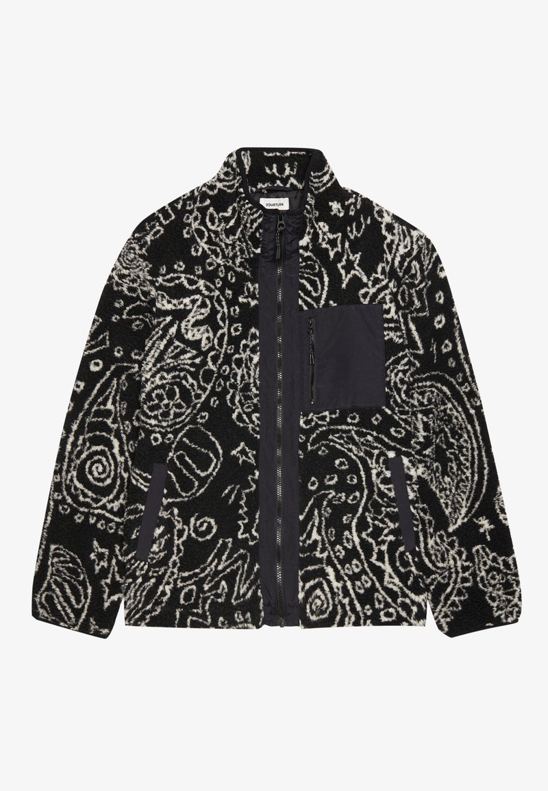 YOURTURN Fleecejas zwart