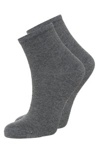 WOMEN CASUAL SHORT SOCK 2 PACK - Chaussettes - middle grey melange