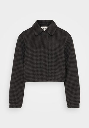 ONLY Petite, ONLELLA SHORT CHECK JACKET - Lichte jas - black