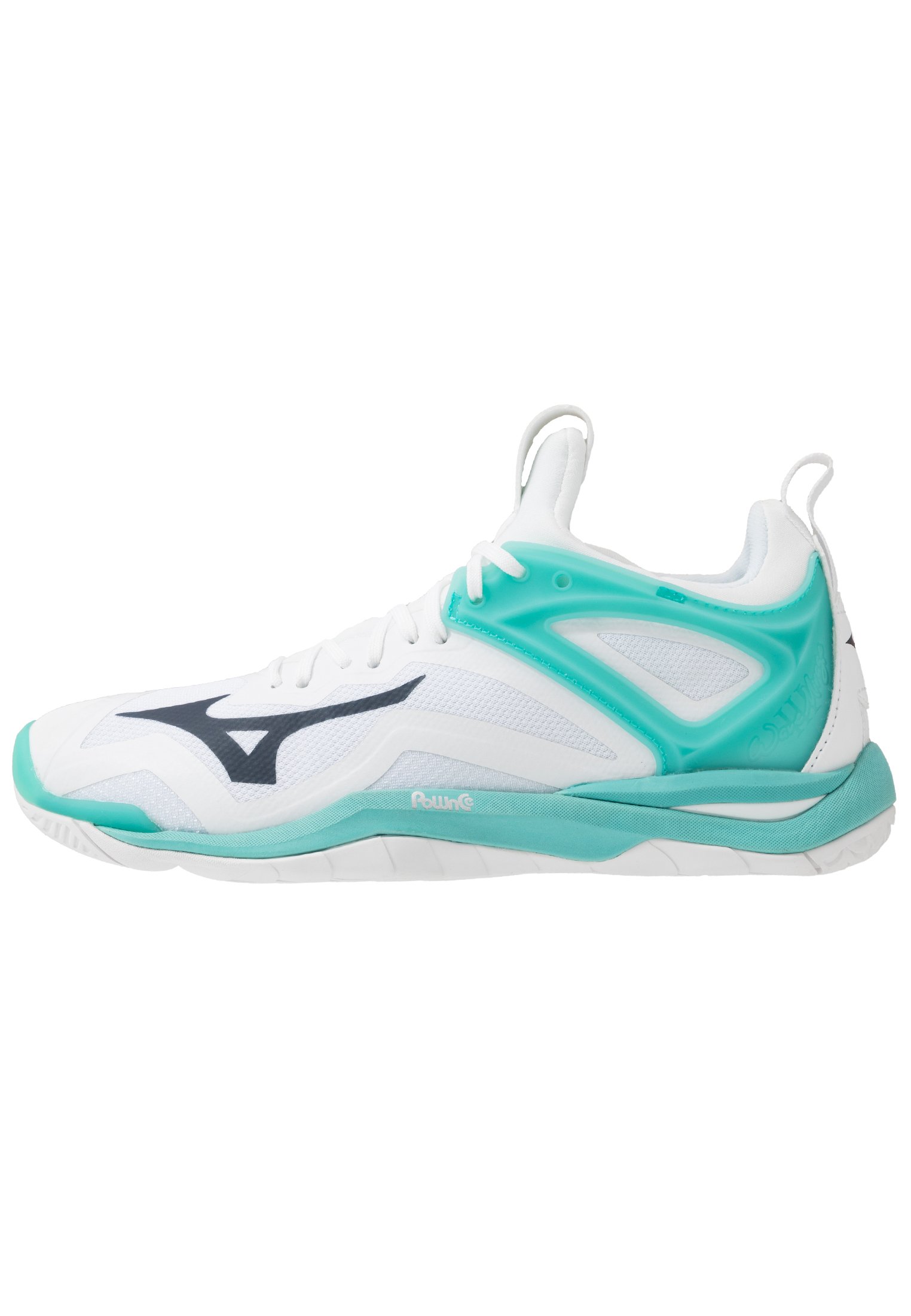 Mizuno WAVE MIRAGE 3 - Håndballsko - snow white/shadow/falls Mizuno WAVE MIRAGE 3 - Håndballsko - snow white/shadow/falls