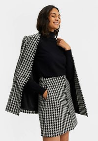 We Fashion Jacquard Pied De Poule Blazer Black Zalando De
