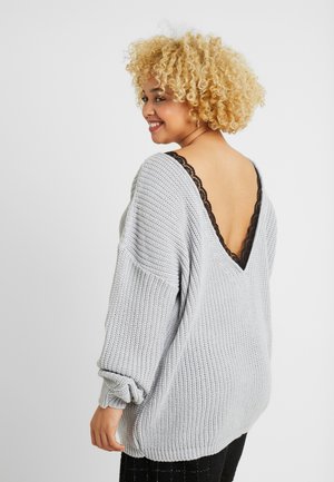 TRIM JUMPER - Neule - light grey