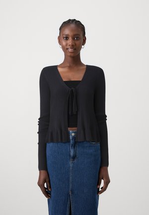 VMGLORY TIE - Strickjacke - black