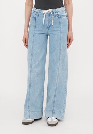 BAGGY TROUSER SEAMED ANDORA ACID - Flared Jeans - light indigo