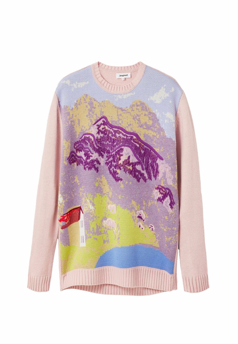 Desigual Trui donkerroze