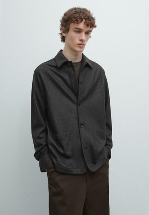 OVERSHIRT WITH POCKETS  - Veste légère - grey