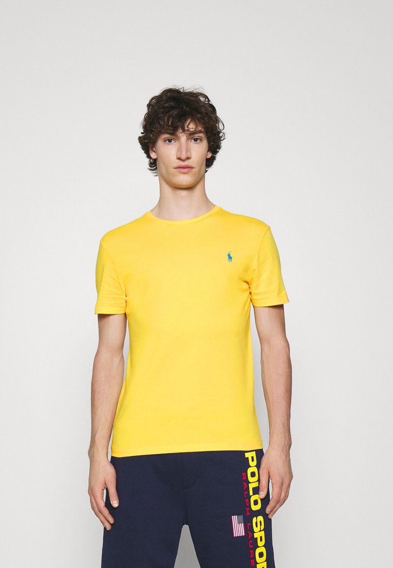 Polo Ralph Lauren CUSTOM SLIM FIT JERSEY CREWNECK T-SHIRT - T-shirt básica - yellowfin