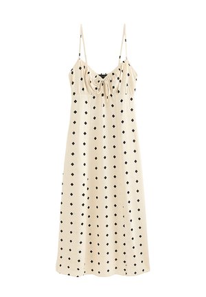 New Look, DIAMOND SPOT STRAPPY MIDI DRESS - Vestido informal - off white