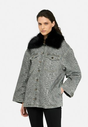 LIU JO WITH COLLAR - Spijkerjas - black