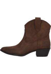 MIRYA - Cowboy-/Bikerstiefelette - braun