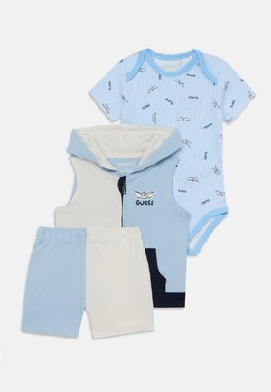 BABY SET - Sweat zippé - gray/blue