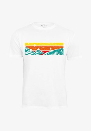 Cotton Prime, MIT BERGEN LETS HIKING - Print T-shirt - weiss