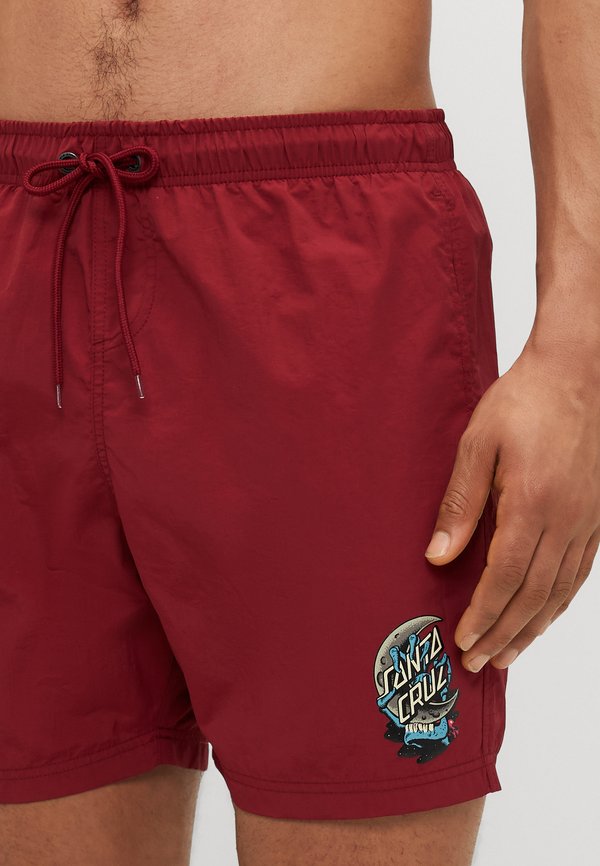 CRESCENT BONE HAND - Swimming shorts - burgundy4