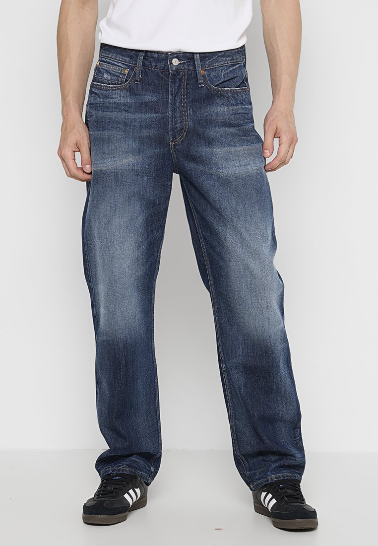 Denham Relaxed fit jeans blauw