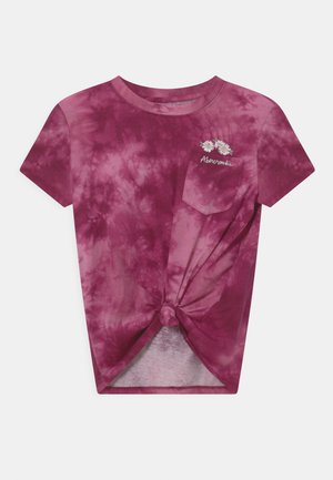 KNOT FRONT POCKET - Print T-shirt - purple