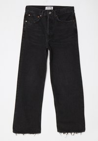 CROP - Jean droit - washed black