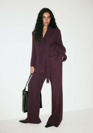 Mango, ADULT - Pantaloni - mottled bordeaux