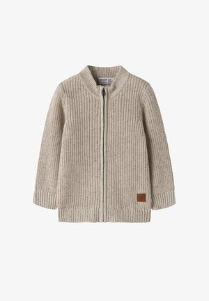 Name it, NMMNORMAN LS KNIT CARD - Ζακέτα - peyote melange1