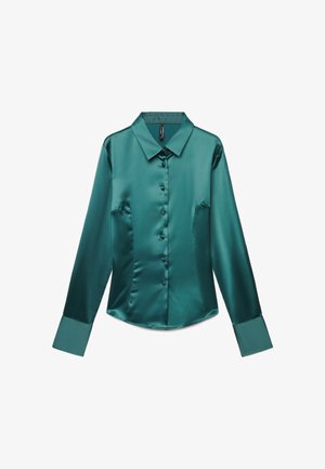 Calliope, CAMICIA TINTA UNITA - Camicia - verde bosco