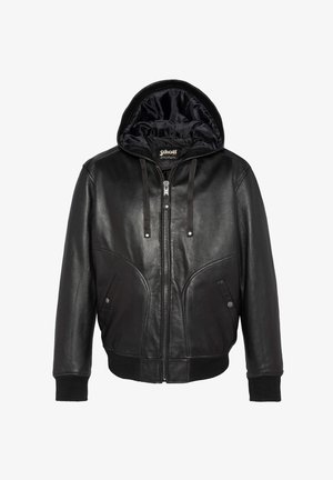 Schott À CAPUCHE - Læderjakker - noir