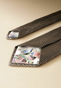 Next ITALY - Kravata - yellow gold navy blue geometric