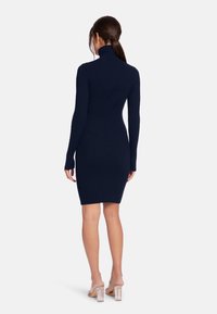 Wolford MERINO RIB - Strickkleid - navy opal