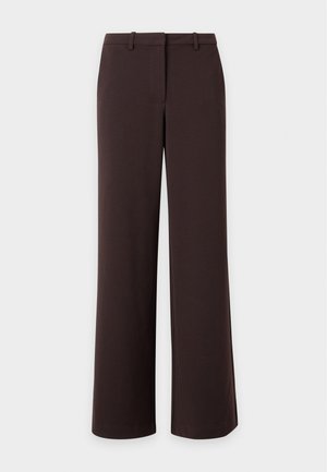 Vero Moda, VMZAMIRA WIDE PANT - Wide leg - chocolate torte