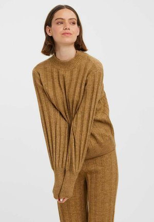 Vero Moda Strickpullover - tigers eye