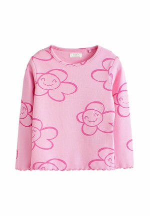 LONG SLEEVE RIB (3MTHS-8YRS) - Langarmshirt - pink smile flower