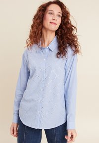 Breal LANGARM-MIT STRASS-VERZIERUNG - Camicia - couleur argent