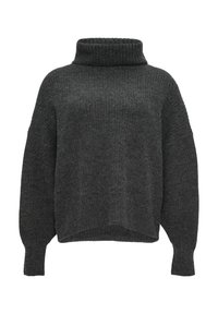 MIT ROLLKRAGEN - Jumper - dunkelgrau