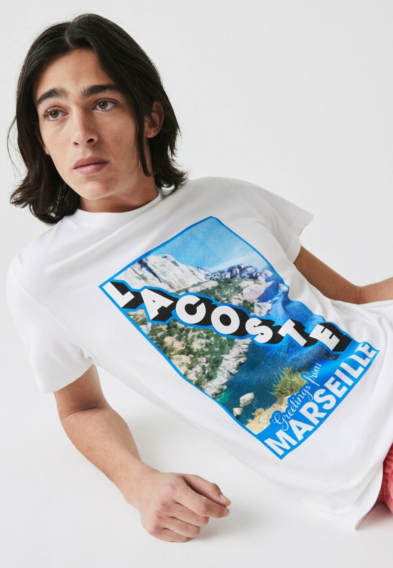 Lacoste Camiseta estampada - blanc bleu/blanco - Zalando.es