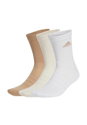 3 PACK - Sports socks - white warm sandstone