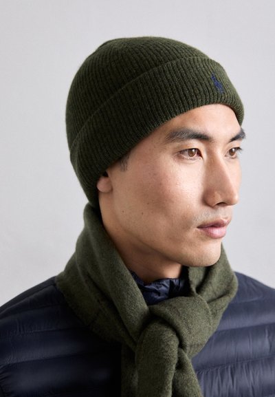 Polo Ralph Lauren WASHABLE CASHMERE BEANIE UNISEX - Beanie - leaf green heather