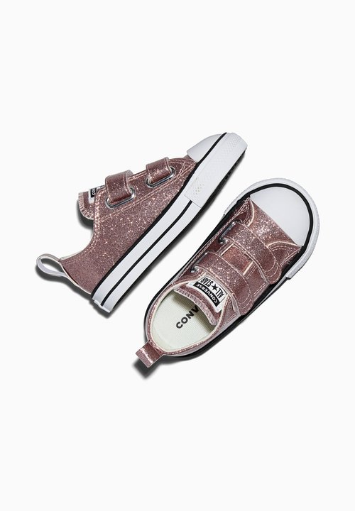 Converse LOW-TOP SHOE CHUCK TAYLOR ALL STAR EASY-ON GLITTER UNISEX - Zapatos de bebé - apricot red white black — foto 3