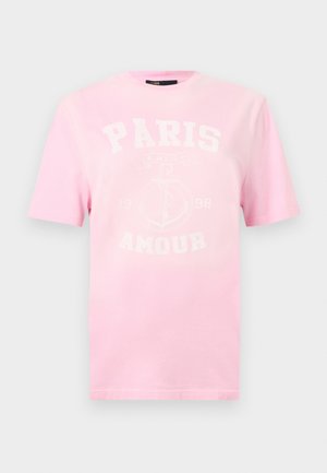 TIRINE - Potiskana majica - pink