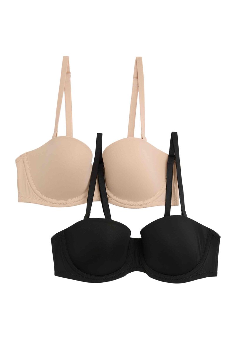 Marks & Spencer 2 PACK WIRED - Multiway / Strapless bra - black mix ...
