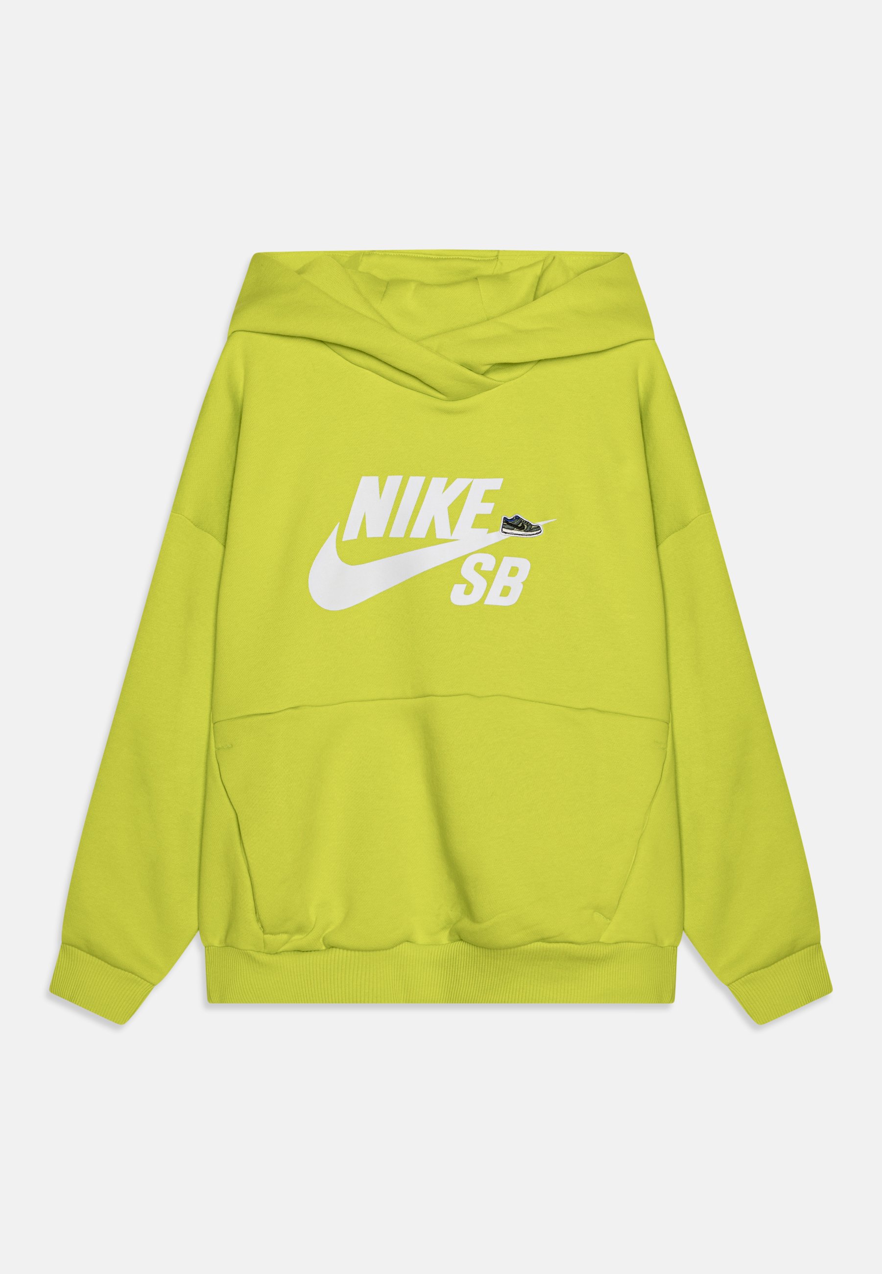 Nike SB ICON UNISEX Kapuzenpullover bright cactus/white/grün