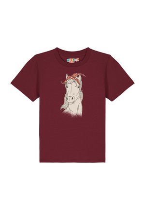 PFERD - T-shirt print - burgundy