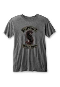 Paradiso Clothing SLIPKNOT WORLD TOUR TRIBAL BURNOUT - Print T-shirt - charcoal