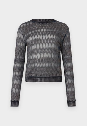 LONG SLEEVE CREW NECK - Pullover - blue tones