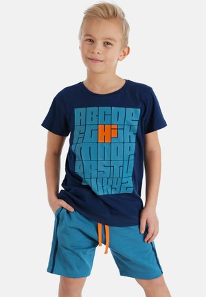 ALPHABET SET - Shorts - blau