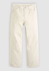 568® LOOSE STRAIGHT CARPENTER - Χαλαρό τζιν - undyed ecru greige lightweight canvas