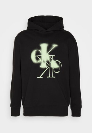 Calvin Klein Jeans, Mikina s kapucí - black