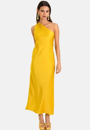 MIDI ASIMÉTRICO - Robe de cocktail - amarillo
